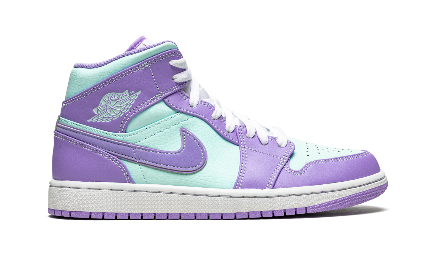 Air Jordan 1 Mid Purple Pulse / Glacier Blue 554724 500