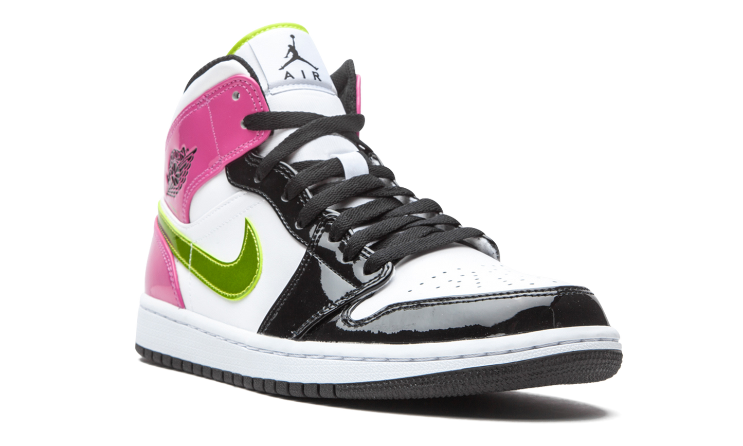 Air Jordan 1 Mid SE Cyber / Active Fuchsia CZ9834 100