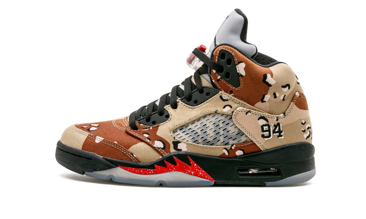 Air Jordan 5 Retro Supreme Camo 824371 201