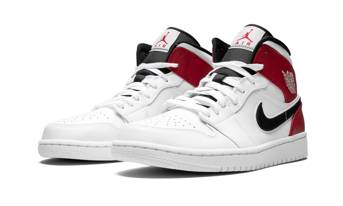 Air Jordan 1 Mid White Chicago 554724 116