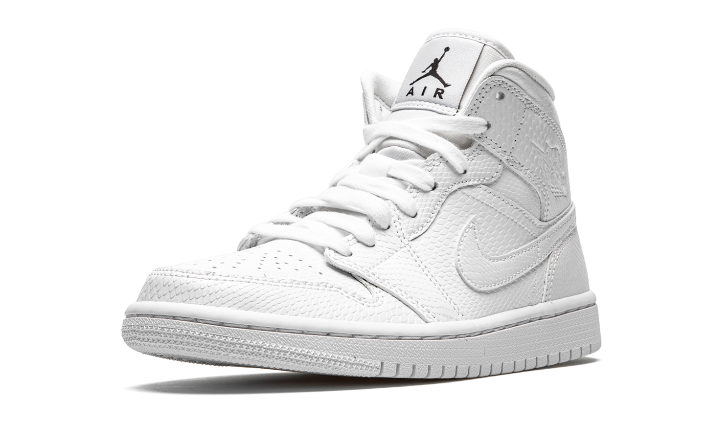 AIR JORDAN 1 MID WMNS White Snakeskin BQ6472 110