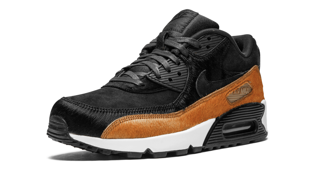 Nike AIR MAX 90 LX MNS WMNS "Pony Hair - Black/Cider" 898512 005