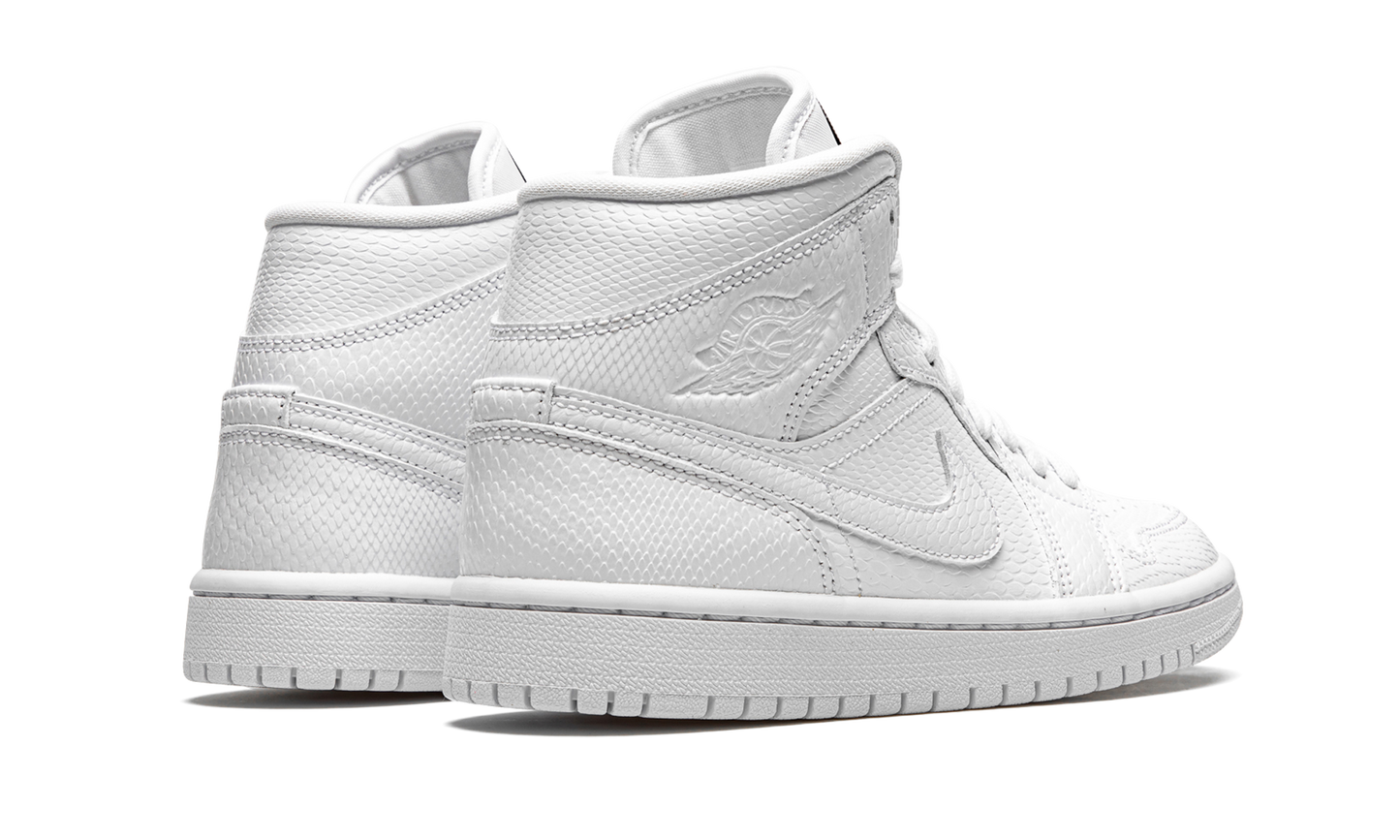 AIR JORDAN 1 MID WMNS White Snakeskin BQ6472 110