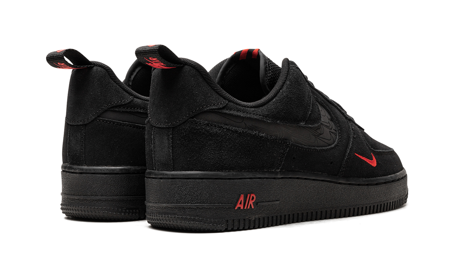 Nike Air Force 1 Low "Multi Swoosh Black Crimson" DZ4514 001