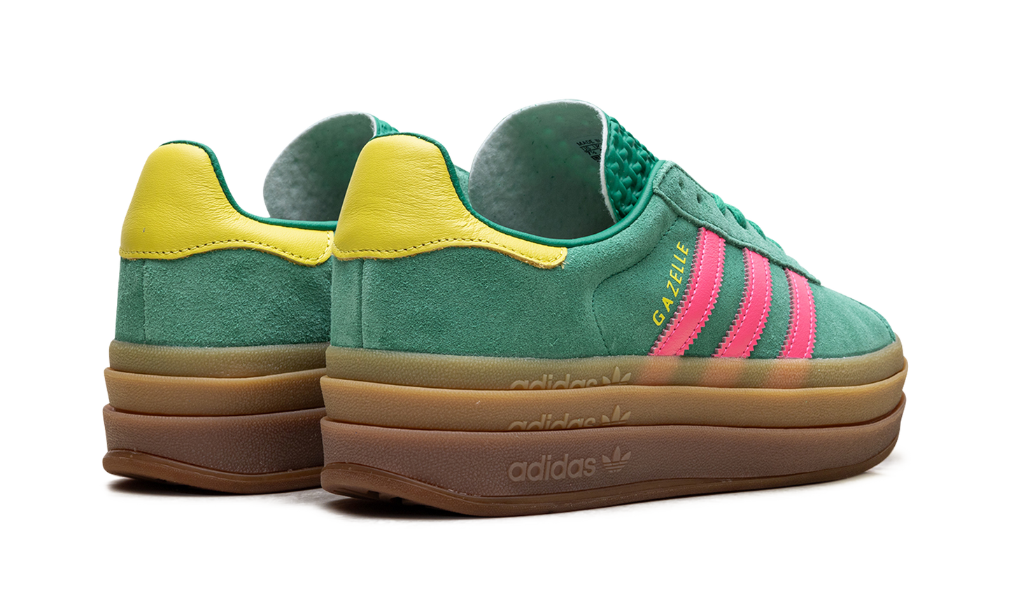 Adidas Gazelle Bold WMNS "Court Green Lucid Pink" JH9668