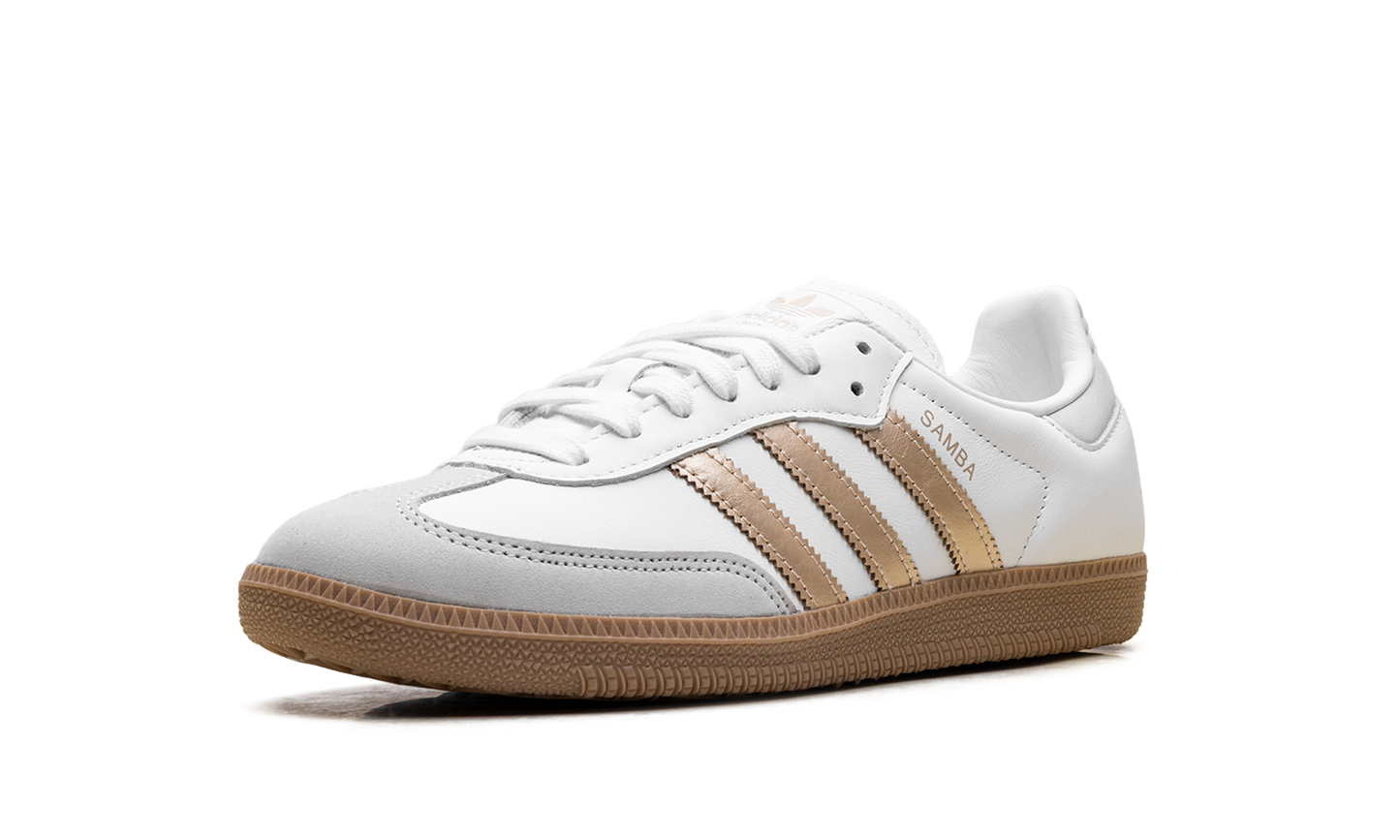 Adidas Samba OG WMNS "White Wonder Gold Metallic" IH9127