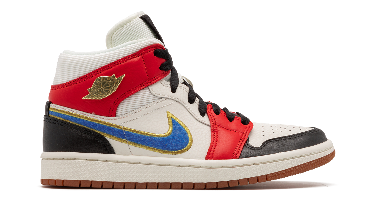 AIR JORDAN 1 MID SE WMNS Let(Her)Man DC1426 100