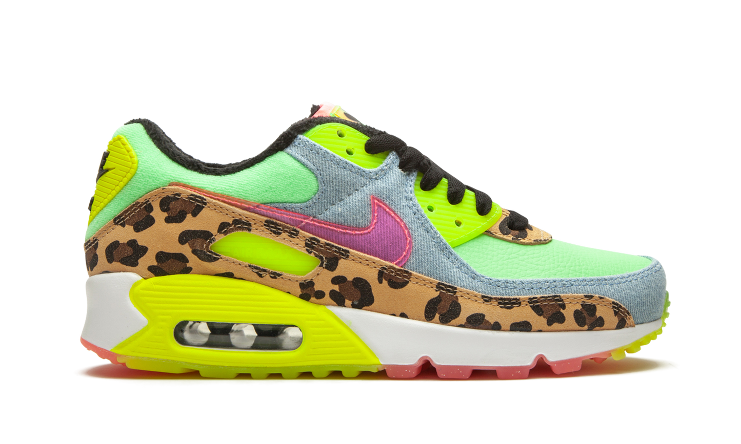 Nike W Air Max 90 LX "Denim Leopard Print" CW3499 300