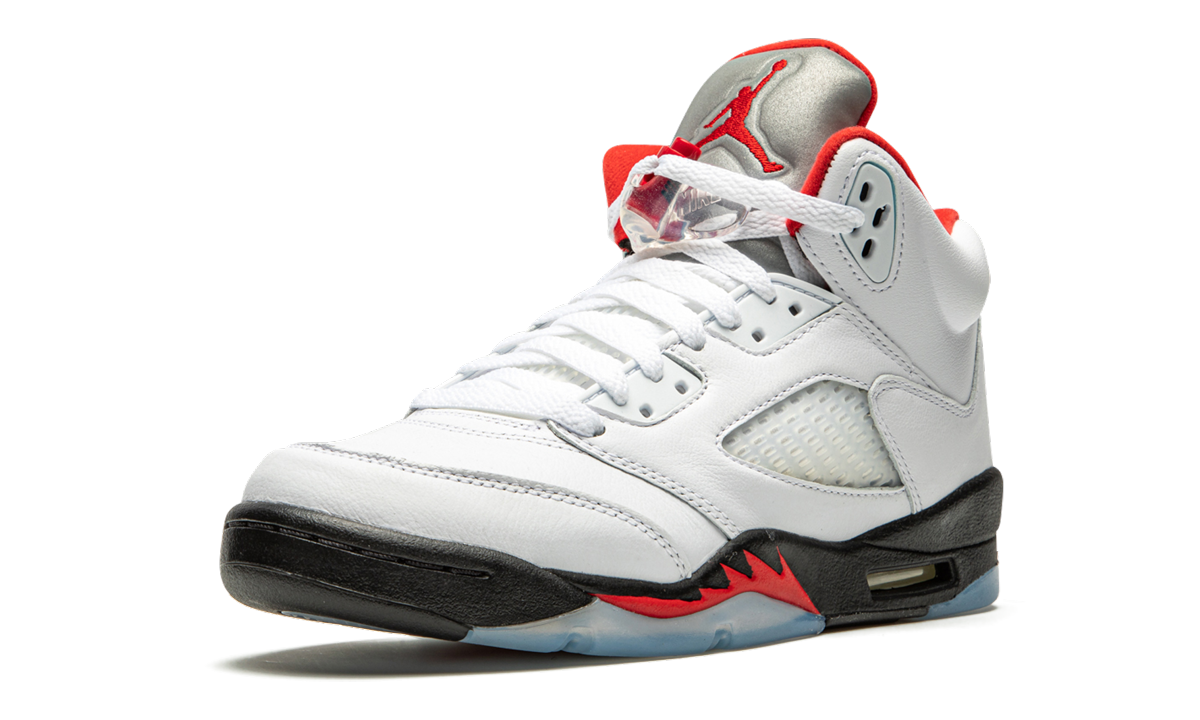 Air Jordan 5 Retro GS Fire Red Silver Tongue 440888 102