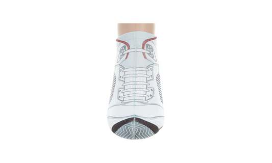 Jordan 5 Retro Bootie Low Cut Ankle Socks White 519600 100