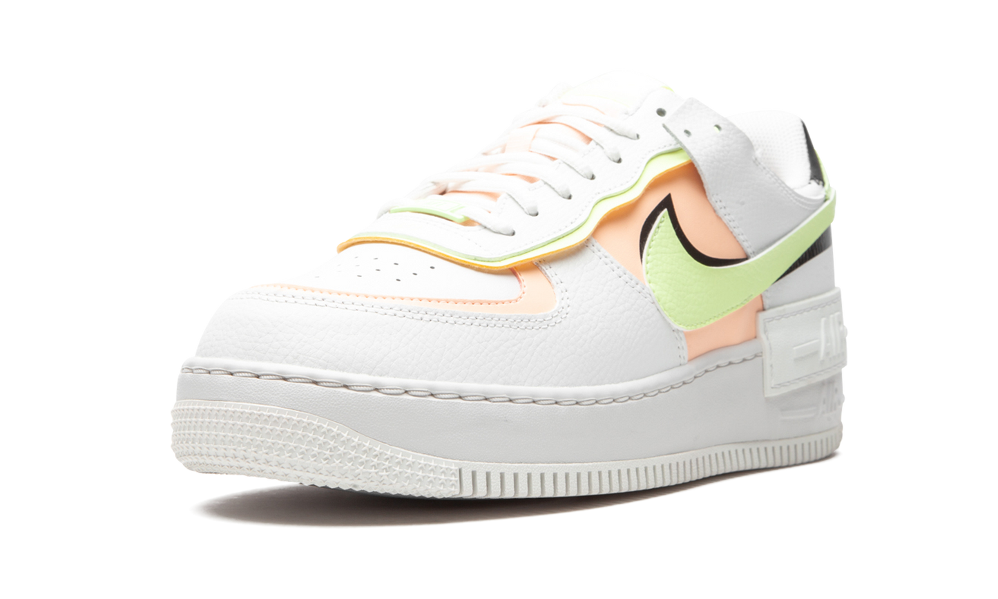 Nike AIR FORCE 1 SHADO MNS WMNS White / Barely Volt / Crimson Tint