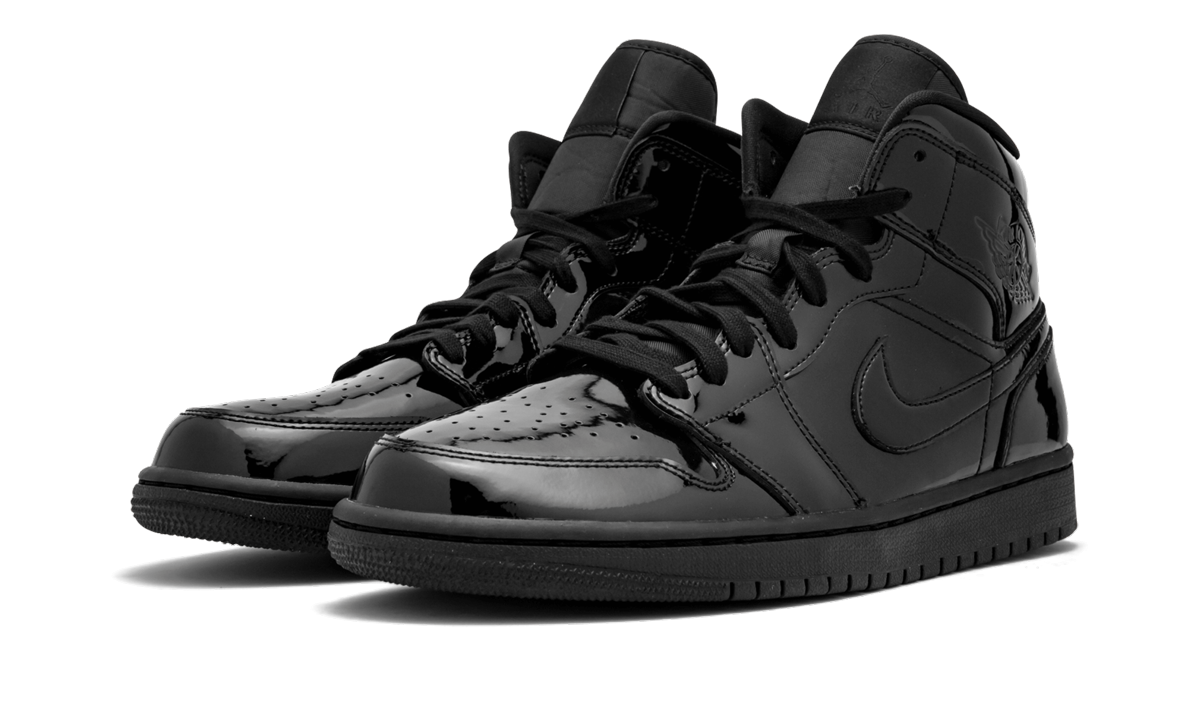 AIR JORDAN 1 MID WMNS Black Patent Leather BQ6472 002