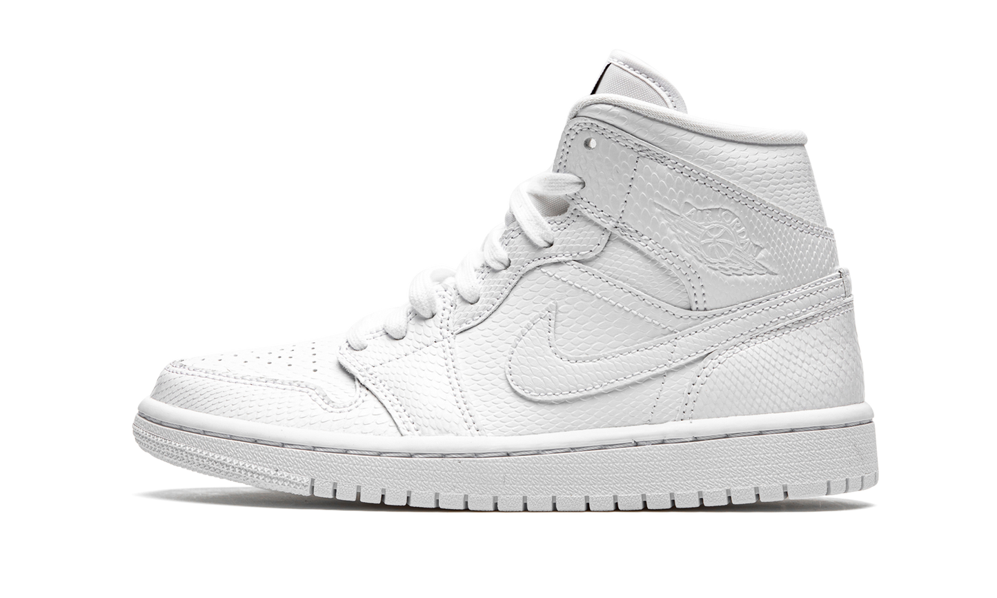 AIR JORDAN 1 MID WMNS White Snakeskin BQ6472 110