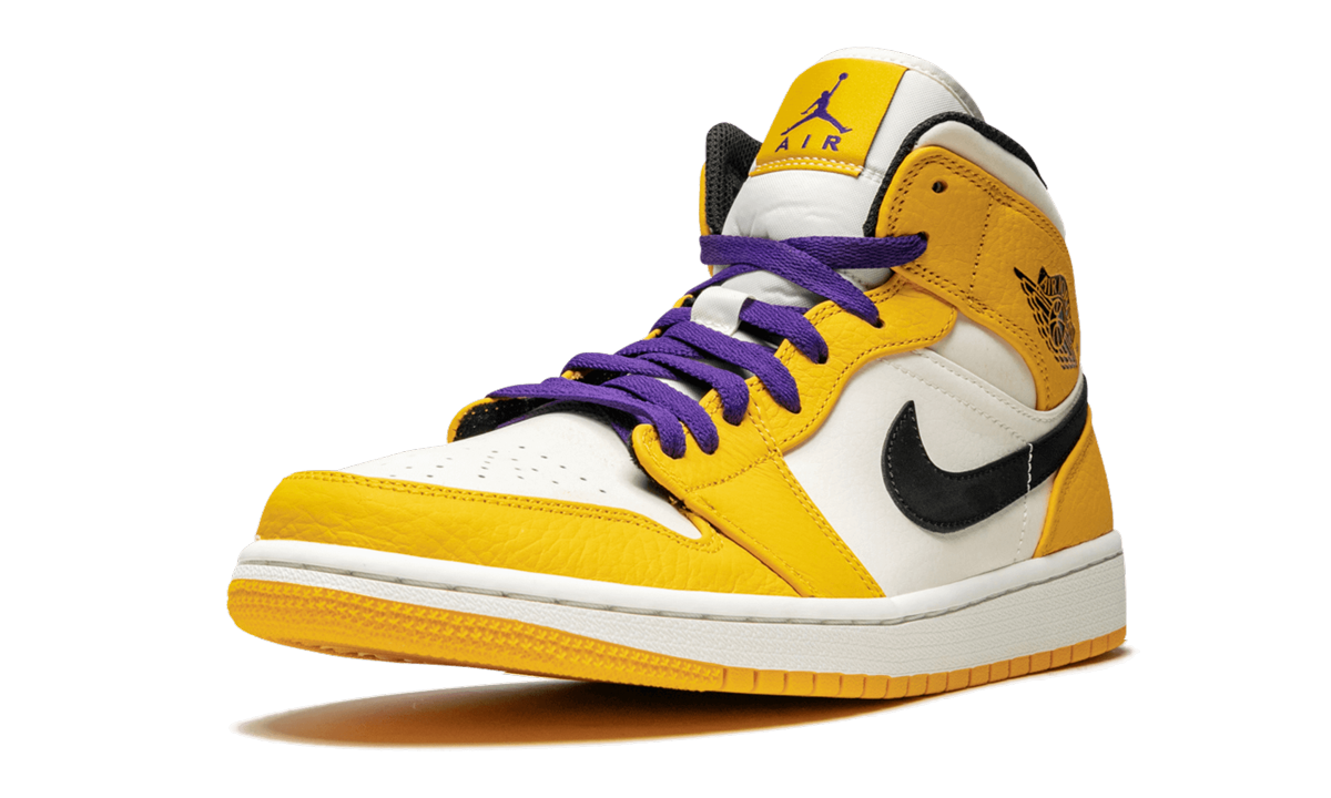 Air Jordan 1 Mid SE Lakers 852542 700
