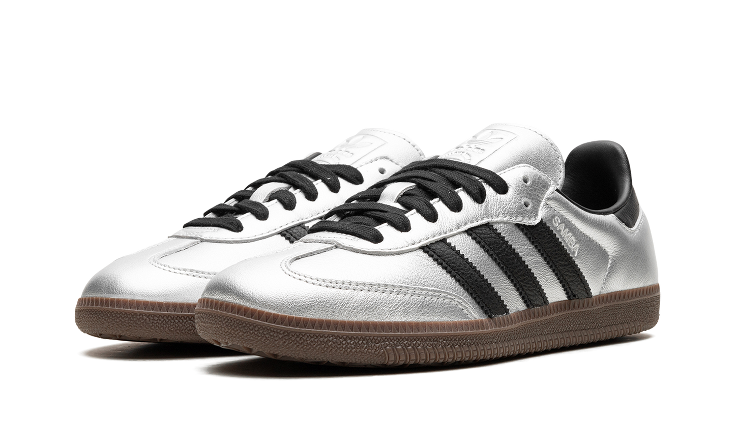 Adidas Samba OG WMNS "Silver Metallic Black Gum" JI4218
