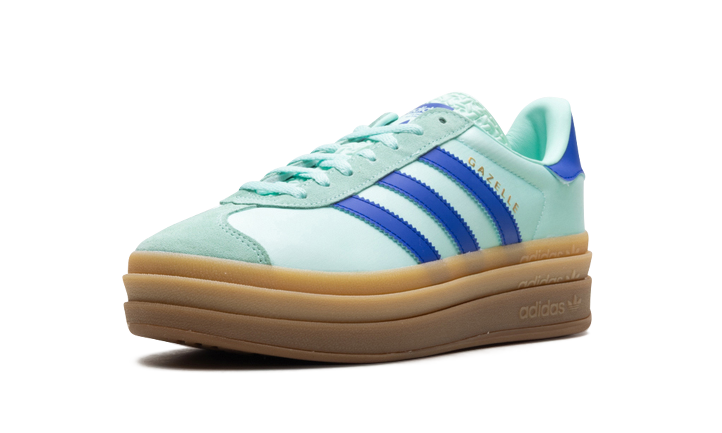Adidas Gazelle Bold WMNS "Clear Mint Lucid Blue Gold Metallic" JI2702