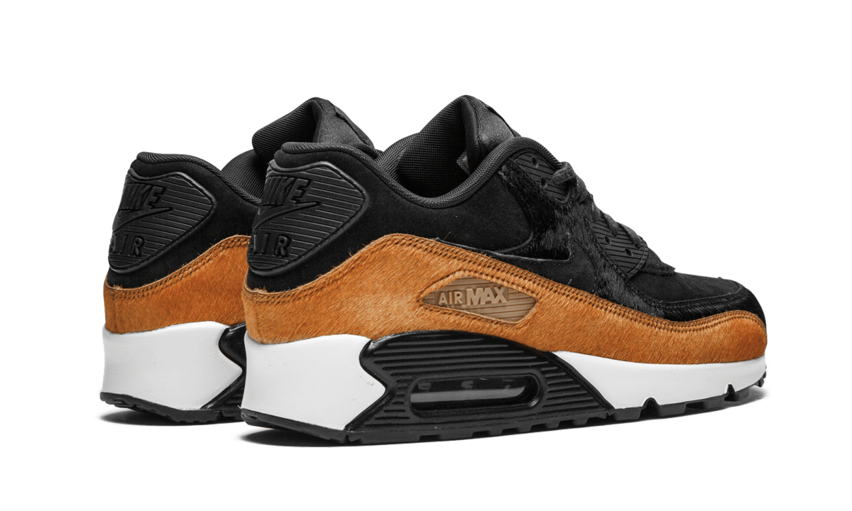 Nike AIR MAX 90 LX MNS WMNS "Pony Hair - Black/Cider" 898512 005