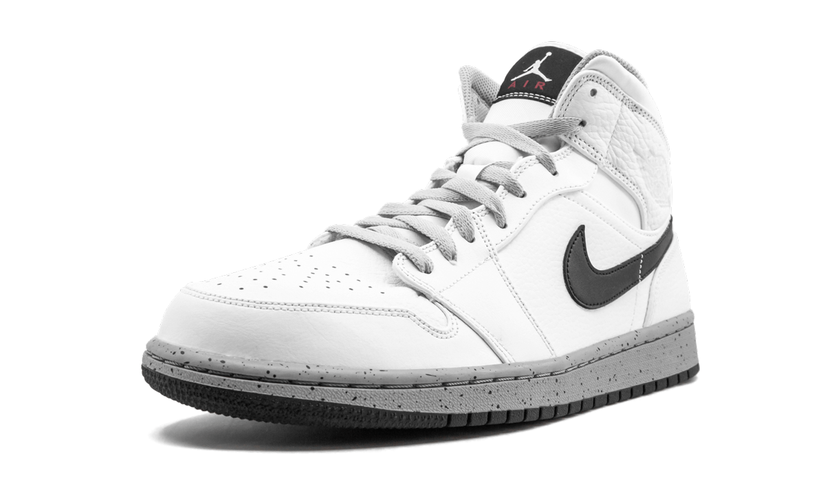 Air Jordan 1 Mid White/Cement 554724 115