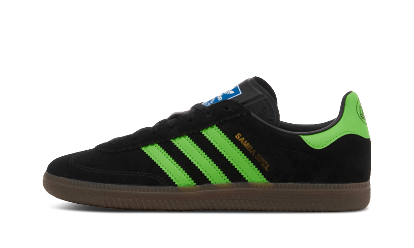 Adidas Samba Deco SPZL "Black / Lucid Lime" IF5738