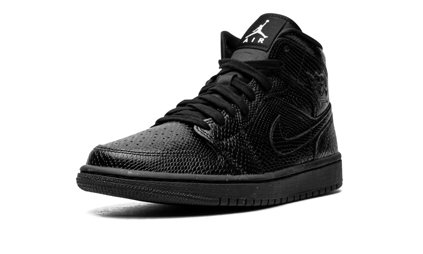 AIR JORDAN 1 MID WMNS Black Snakeskin BQ6472 010
