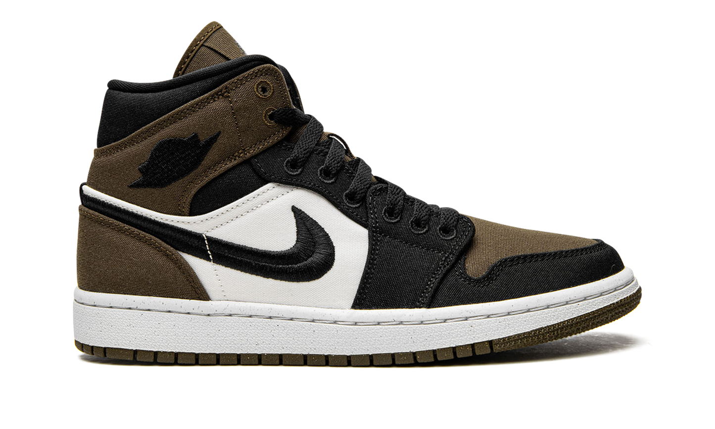 AIR JORDAN 1 MID SE WMNS Olive Toe DV0427 301
