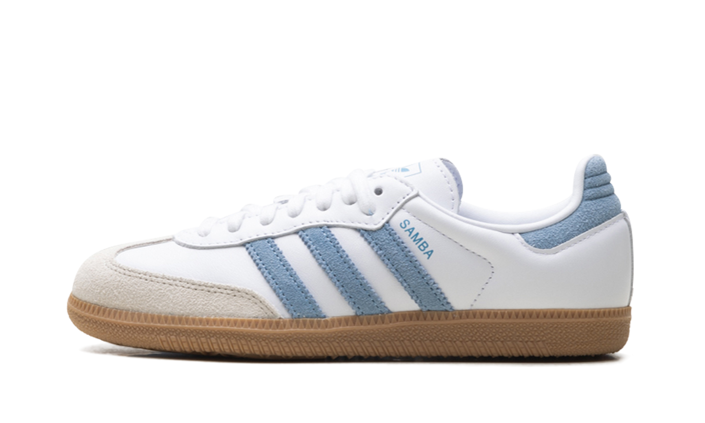 Adidas Samba OG WMNS "White / Ash Blue" JS1391