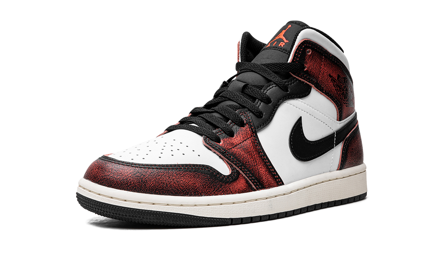 Air Jordan 1 Mid SE Wear-Away - Infrared DV9565 006