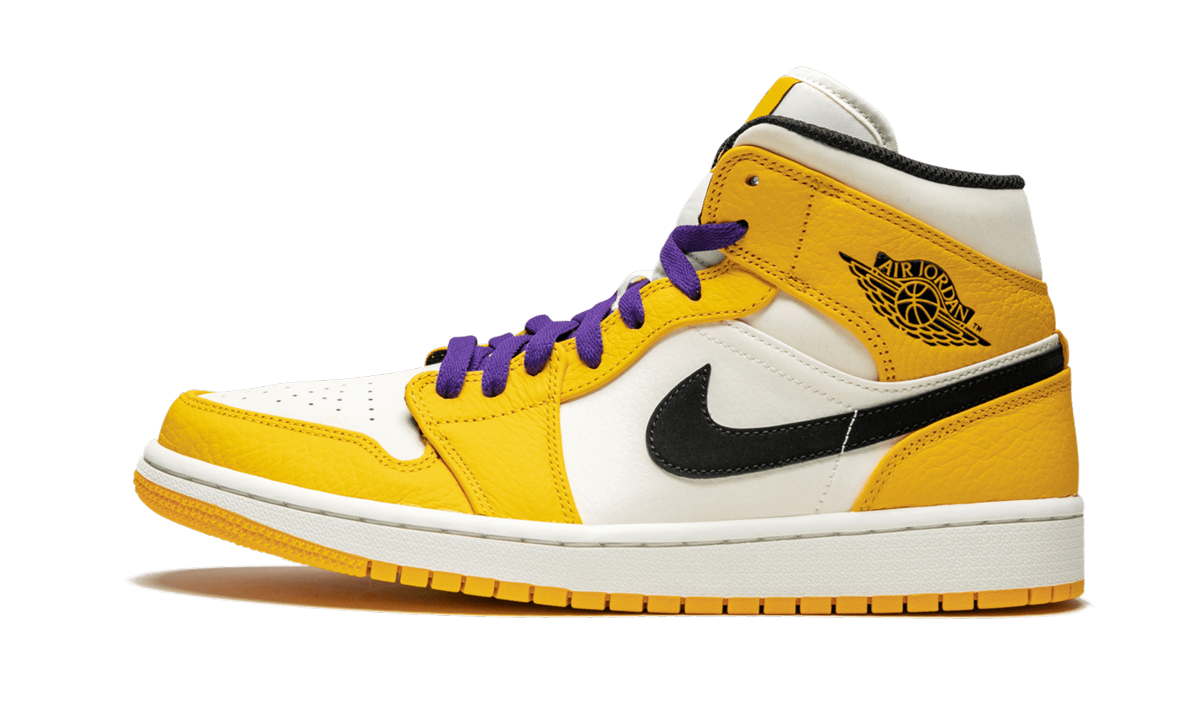 Air Jordan 1 Mid SE Lakers 852542 700