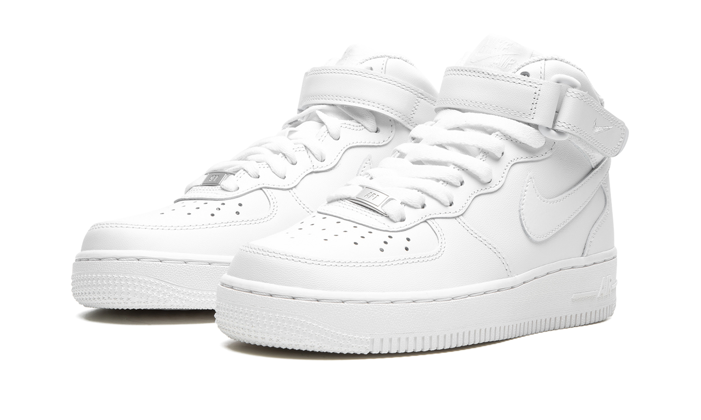 Nike AIR FORCE 1 '07 MID MNS WMNS Triple White DD9625 100