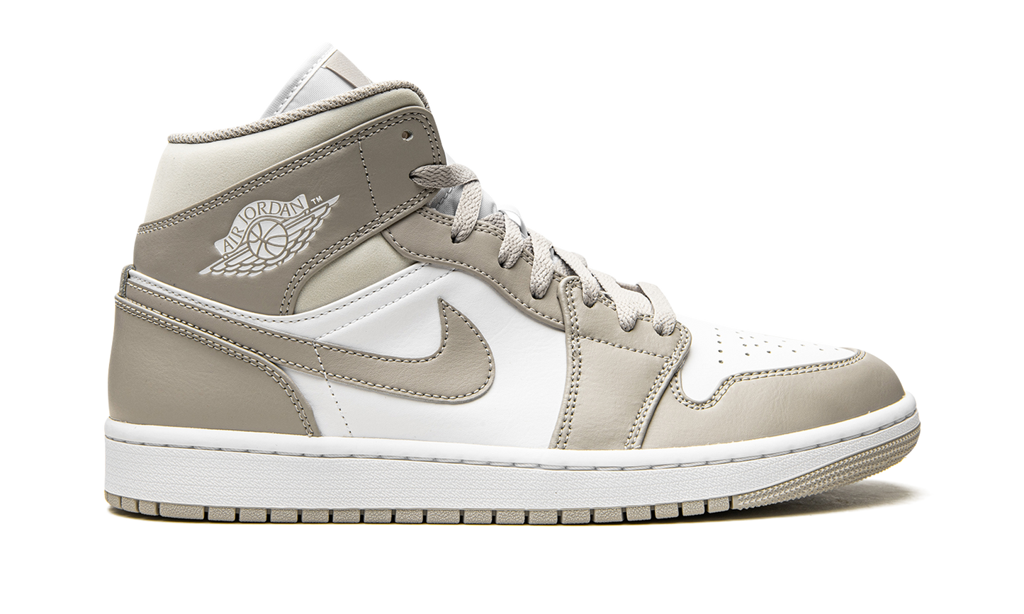 Air Jordan 1 Mid Linen / College Grey 554724 082