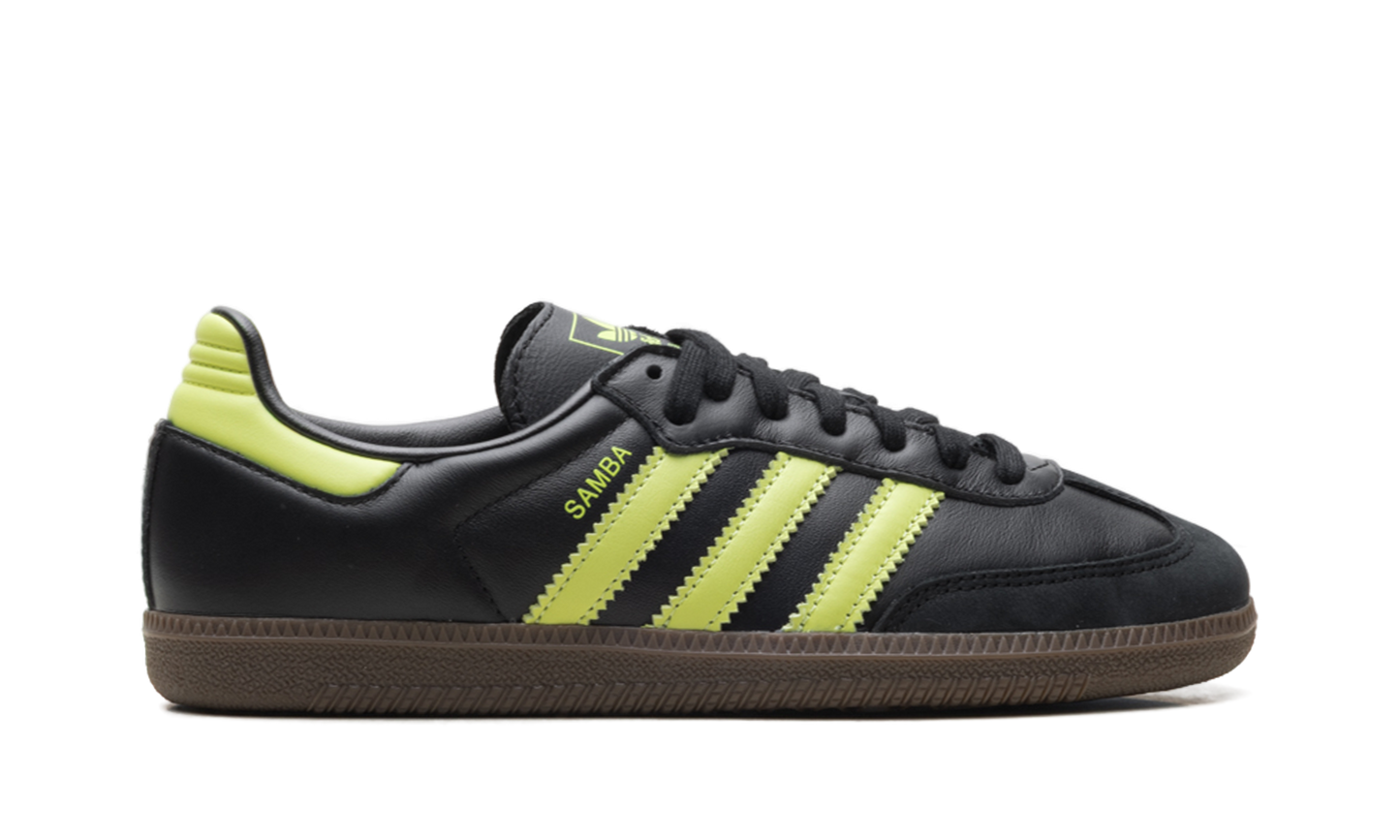 Adidas Samba OG WMNS "Black Pulse Lime" JS1387