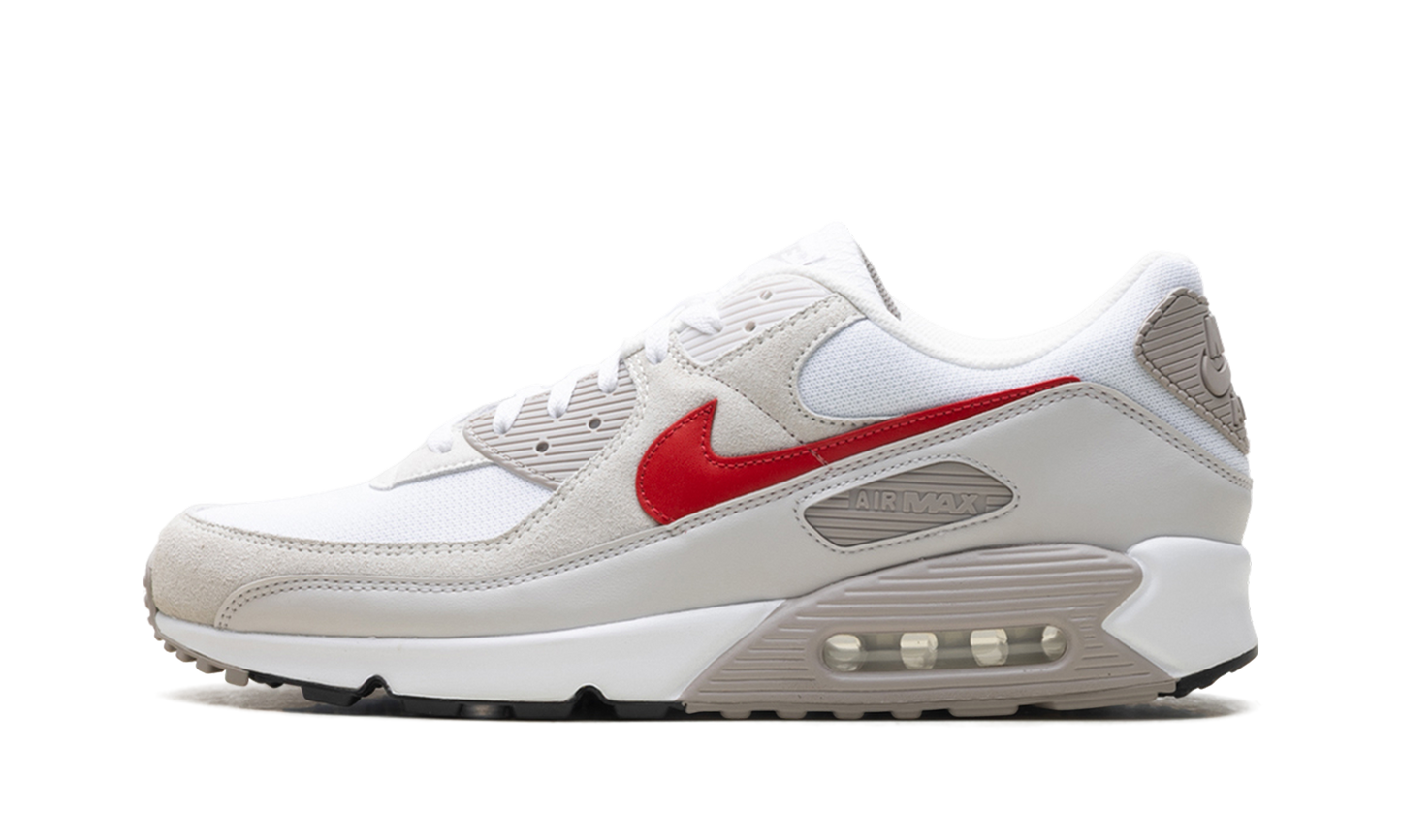 Nike Air Max 90 "White College Grey Vast Grey University Red" DM0029 113