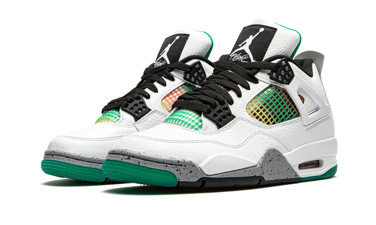 Air Jordan 4 Retro WMNS Rasta - Lucid Green AQ9129 100
