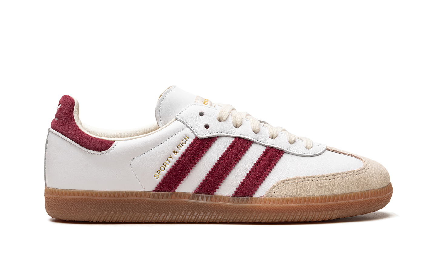 Adidas Samba OG "Sporty & Rich - White Core Burgundy" IF5660