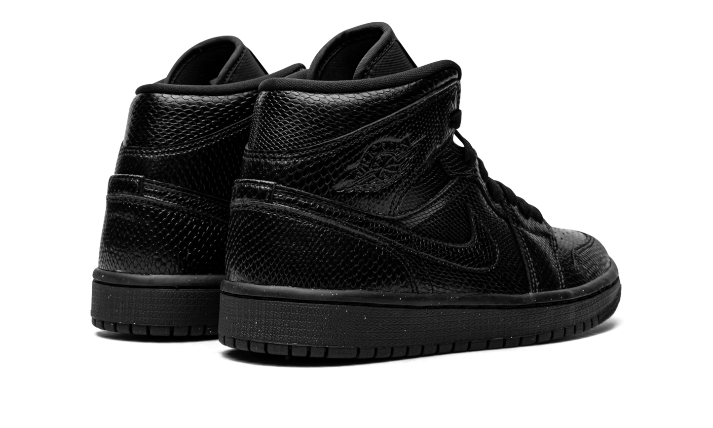 AIR JORDAN 1 MID WMNS Black Snakeskin BQ6472 010