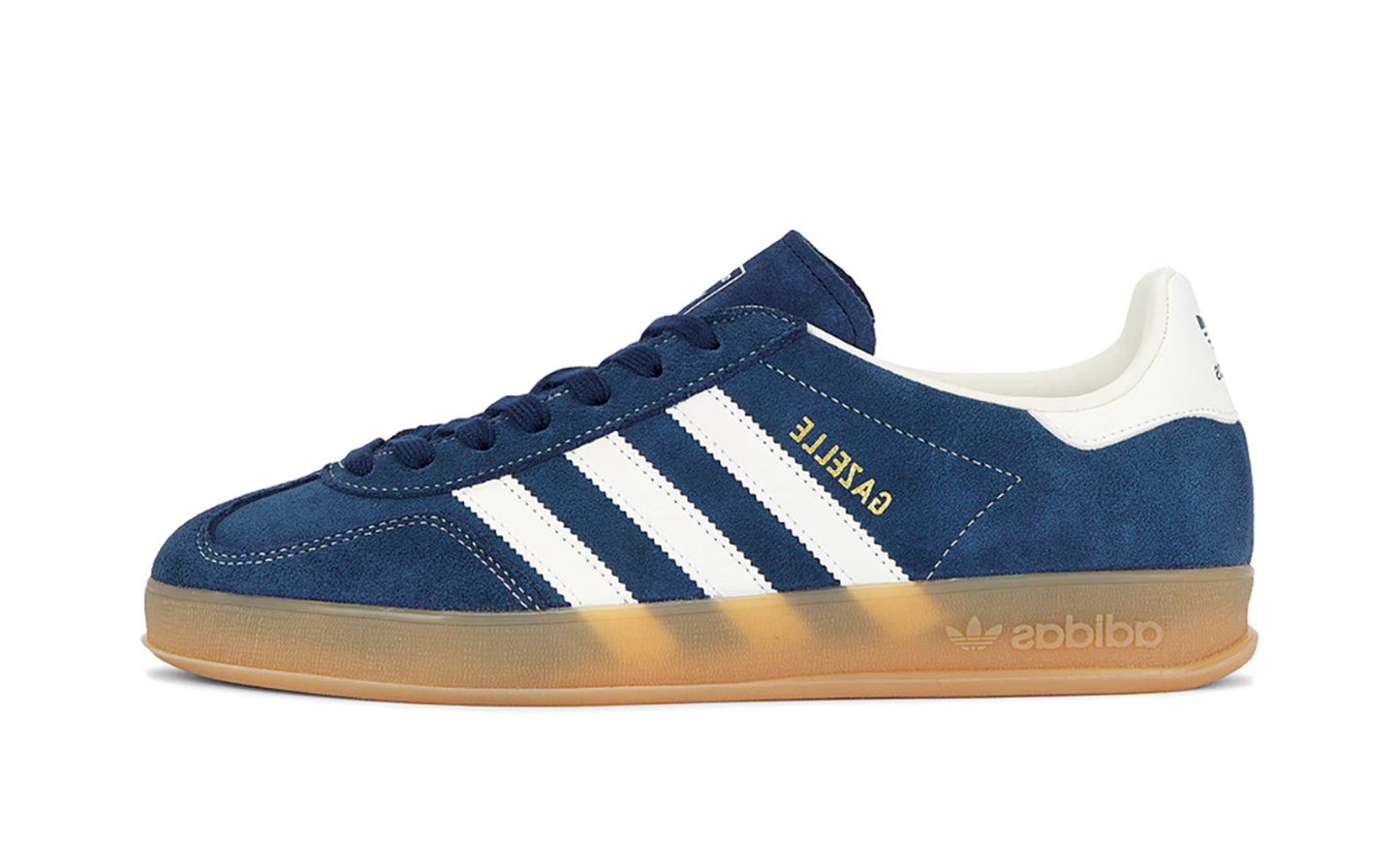Adidas Gazelle Indoor "Mystery Blue/Cream White/Gum" jr0606