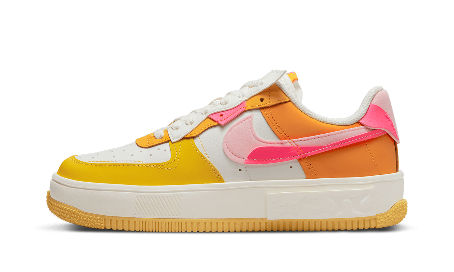 Nike AIR FORCE 1 FONTANKA MNS WMNS Summit White/Solar Flare/Medium Soft Pink/Hyper Pink DX2675 100