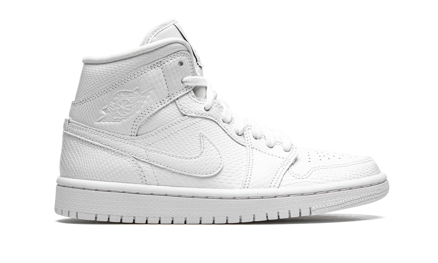 AIR JORDAN 1 MID WMNS White Snakeskin BQ6472 110