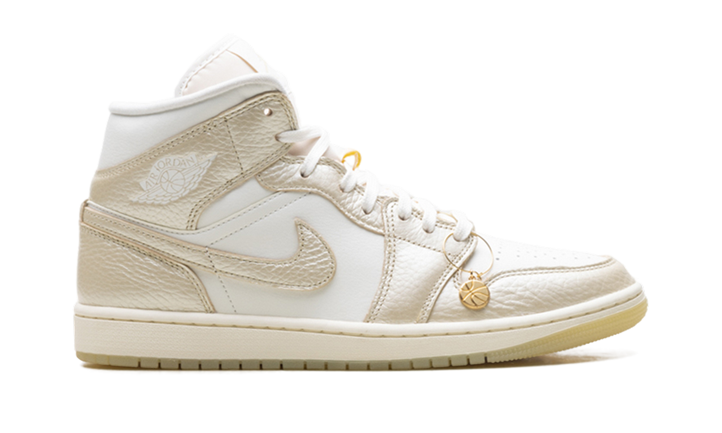 Air Jordan 1 Mid SE Wmns Metallic Team Gold HV5159 100