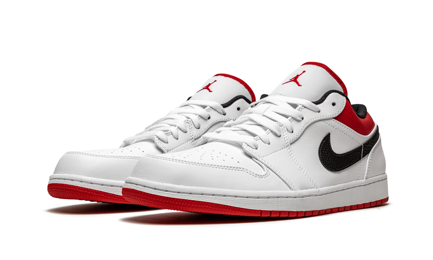 Air Jordan 1 Low White University Red 553558 118