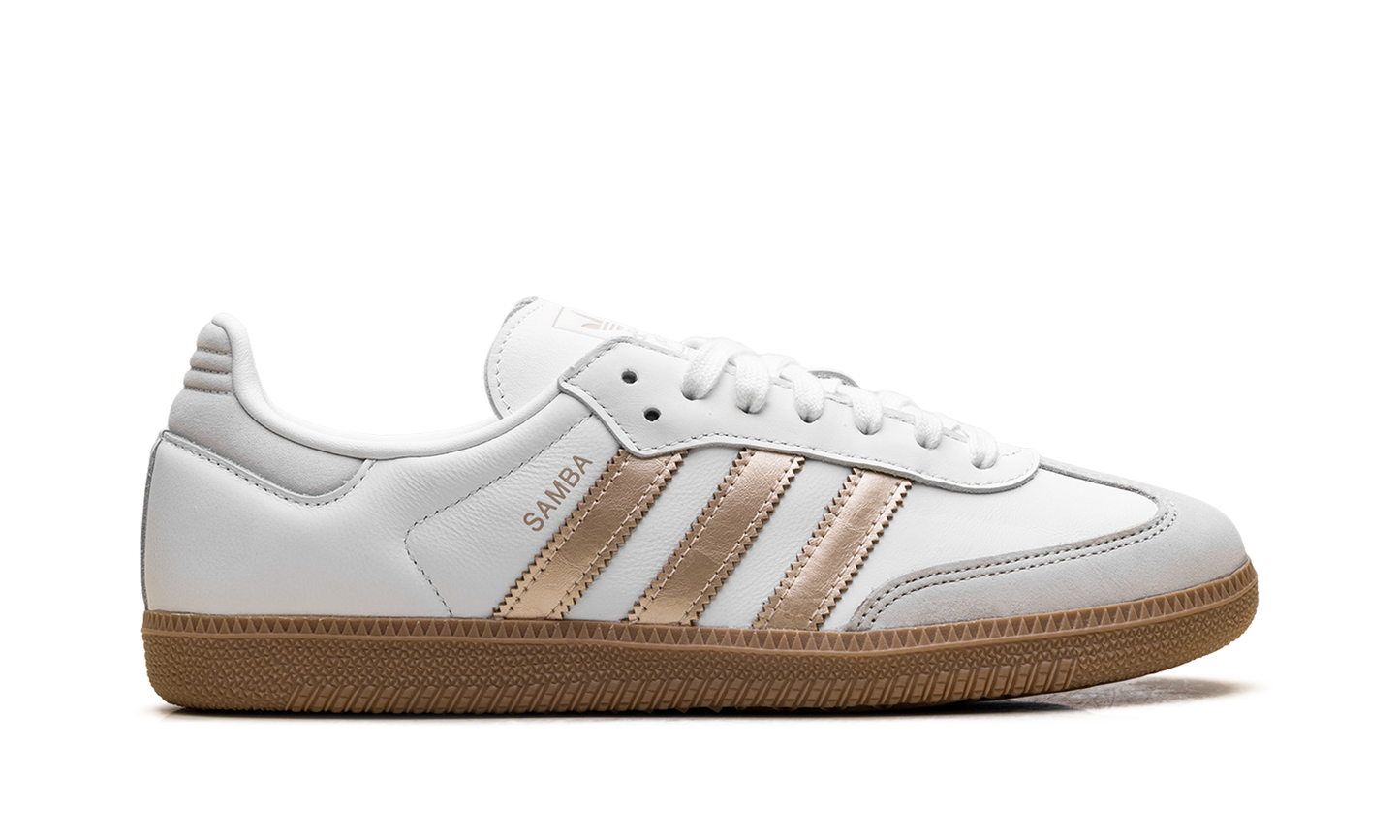 Adidas Samba OG WMNS "White Wonder Gold Metallic" IH9127
