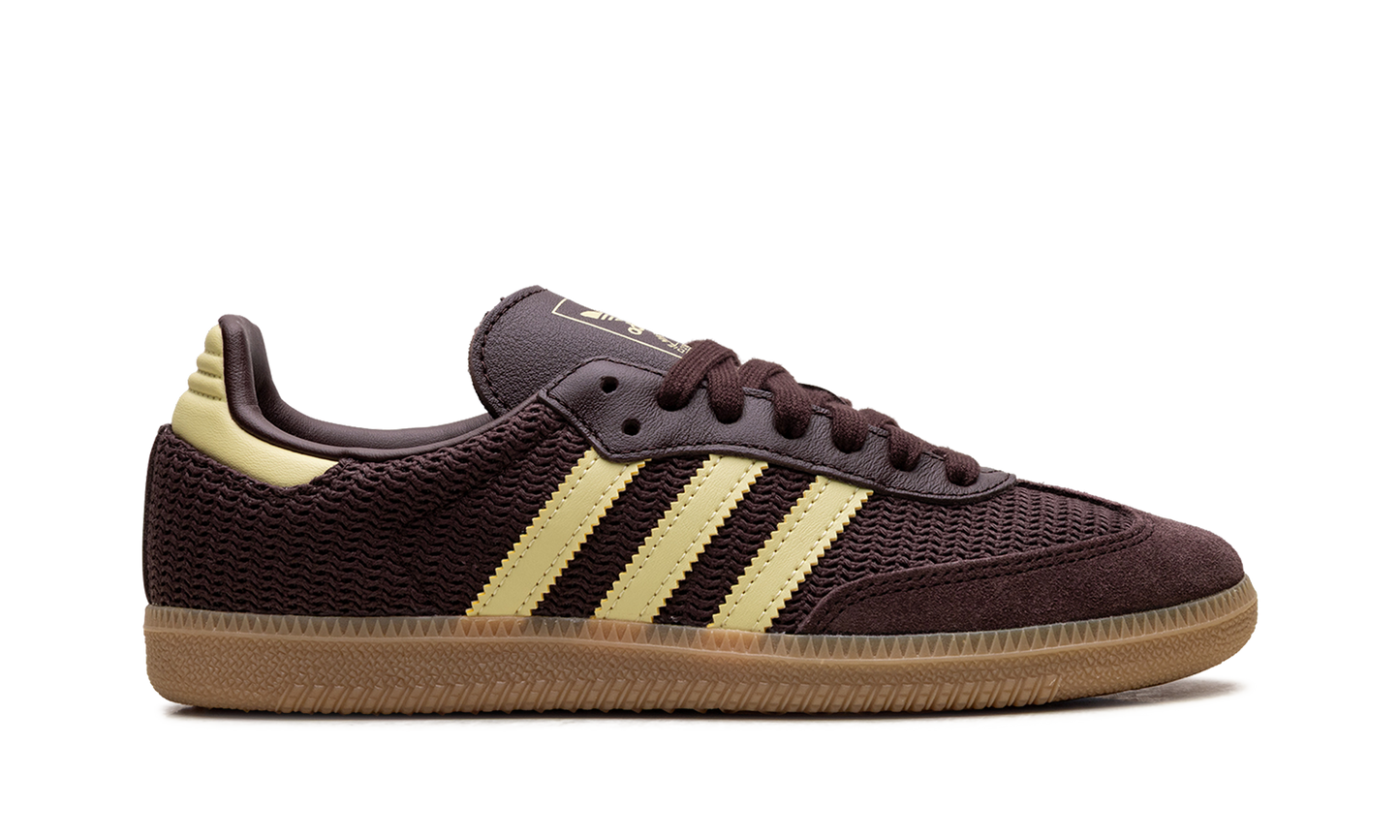 Adidas Samba OG WMNS "Shadow Brown Powder Yellow" JR8167