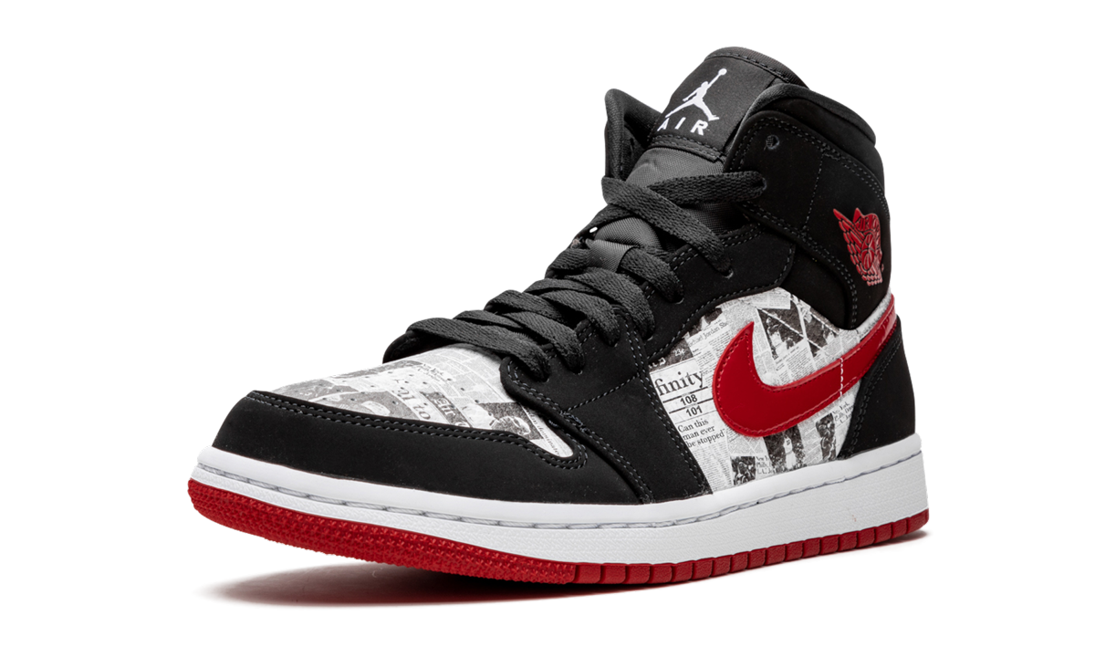 Air Jordan 1 Mid SE Newspaper Air Times 852542 061