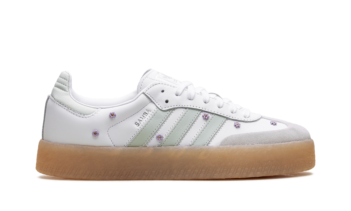 Adidas Sambae WMNS "Floral White Linen Green Gum" JS3954