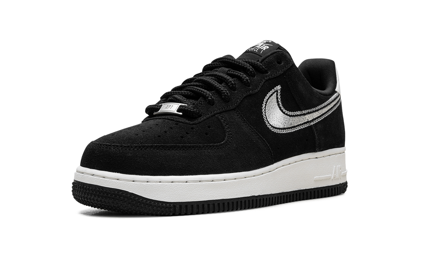 Nike Air Force 1 Low '07 LV8 "Black Sail Embroidered Swoosh" HJ4465 001