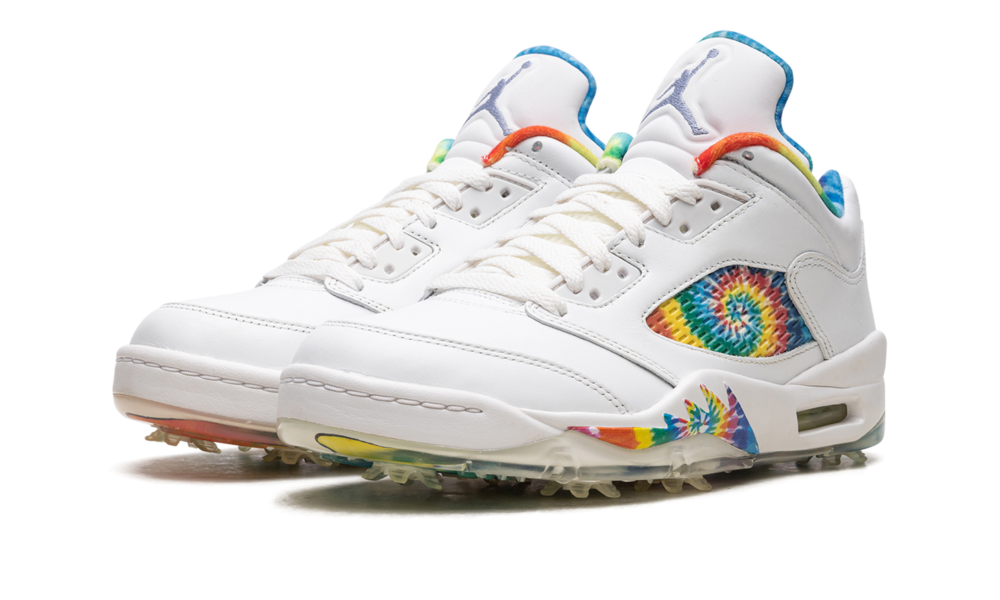 Air Jordan 5 Low Golf Peace, Love, and Golf CW4205 100