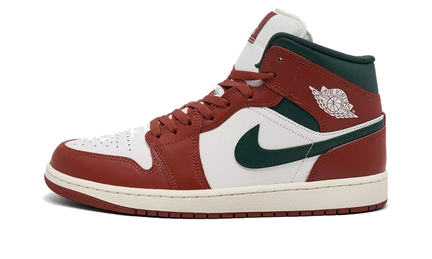 Air Jordan 1 Mid Redstone / Midnight Green DQ8426 105