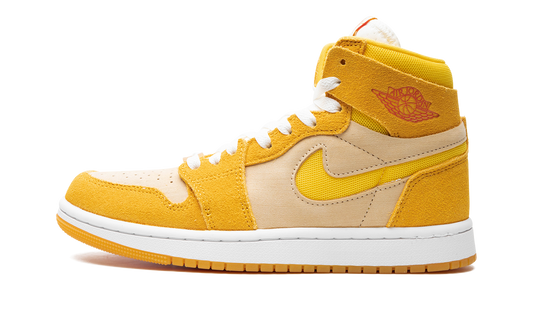 Air Jordan 1 Zoom Air CMFT 2 WMNS Yellow Ochre/Tour Yellow-Pale Vanilla-Safety FJ5743 700