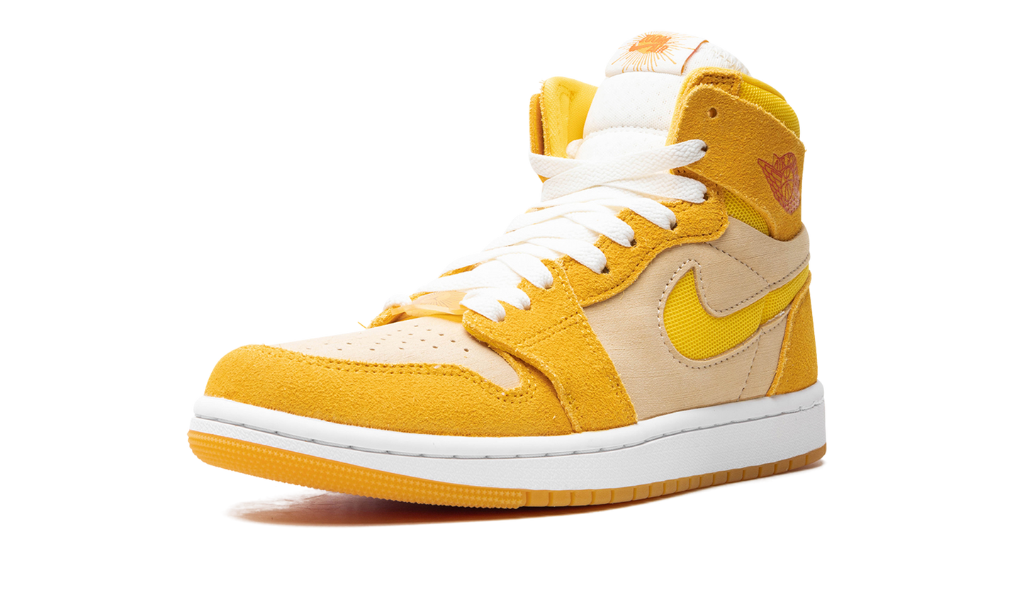 Air Jordan 1 Zoom Air CMFT 2 WMNS Yellow Ochre/Tour Yellow-Pale Vanilla-Safety FJ5743 700