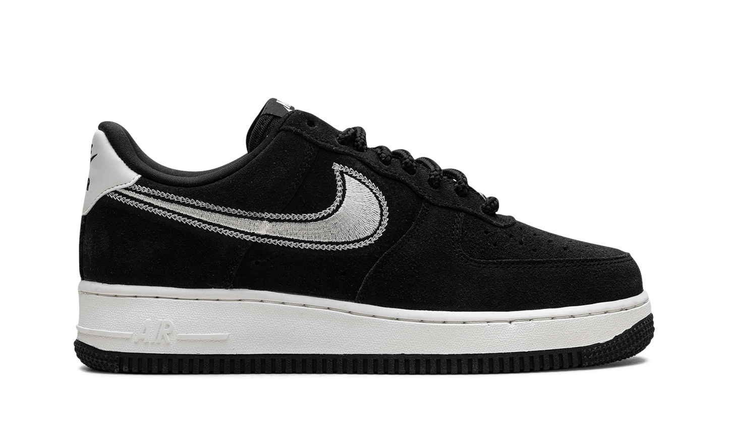 Nike Air Force 1 Low '07 LV8 "Black Sail Embroidered Swoosh" HJ4465 001